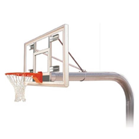 FIRST TEAM First Team Brute Select Steel-Acrylic In Ground Fixed Height Basketball System; Grey Brute Select-GR